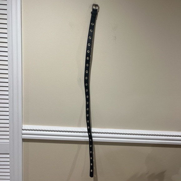 Black Belt with Silver Eyelets - Picture 3 of 3